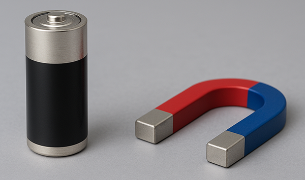 battery and magnet battery and magnet